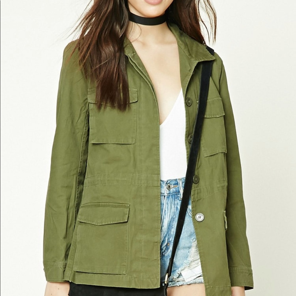 NWT forever 21 casual olive jacket